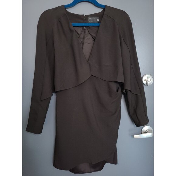 ASOS Black Cape Midi Dress - Picture 3 of 5